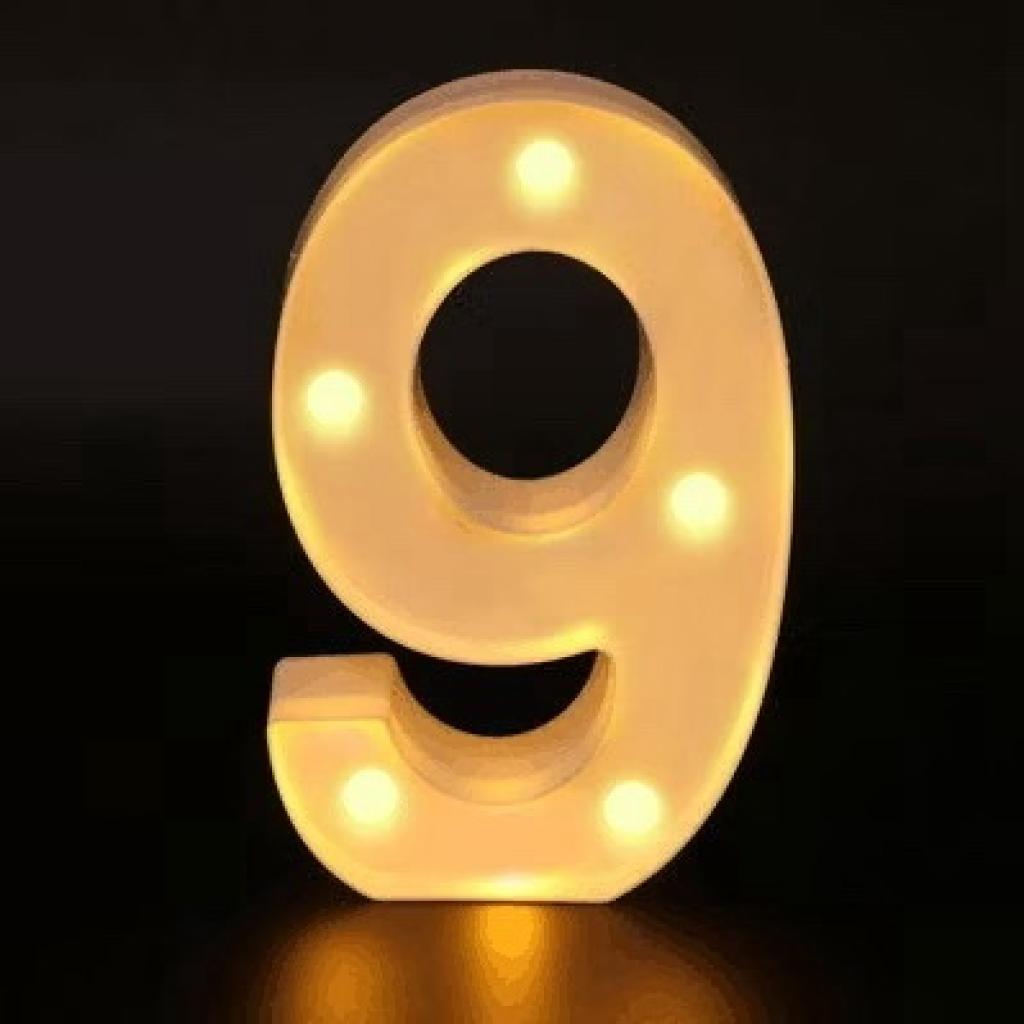 Número de Led 9- 21Cm - Léo Borges 