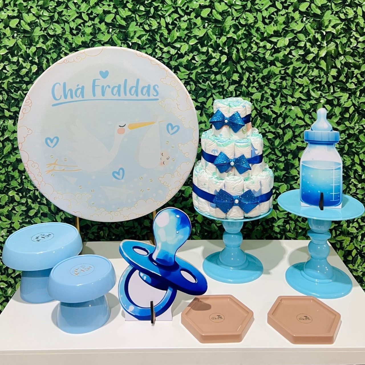 Kit de Mesa - Chá de Fraldas  - Léo Borges 