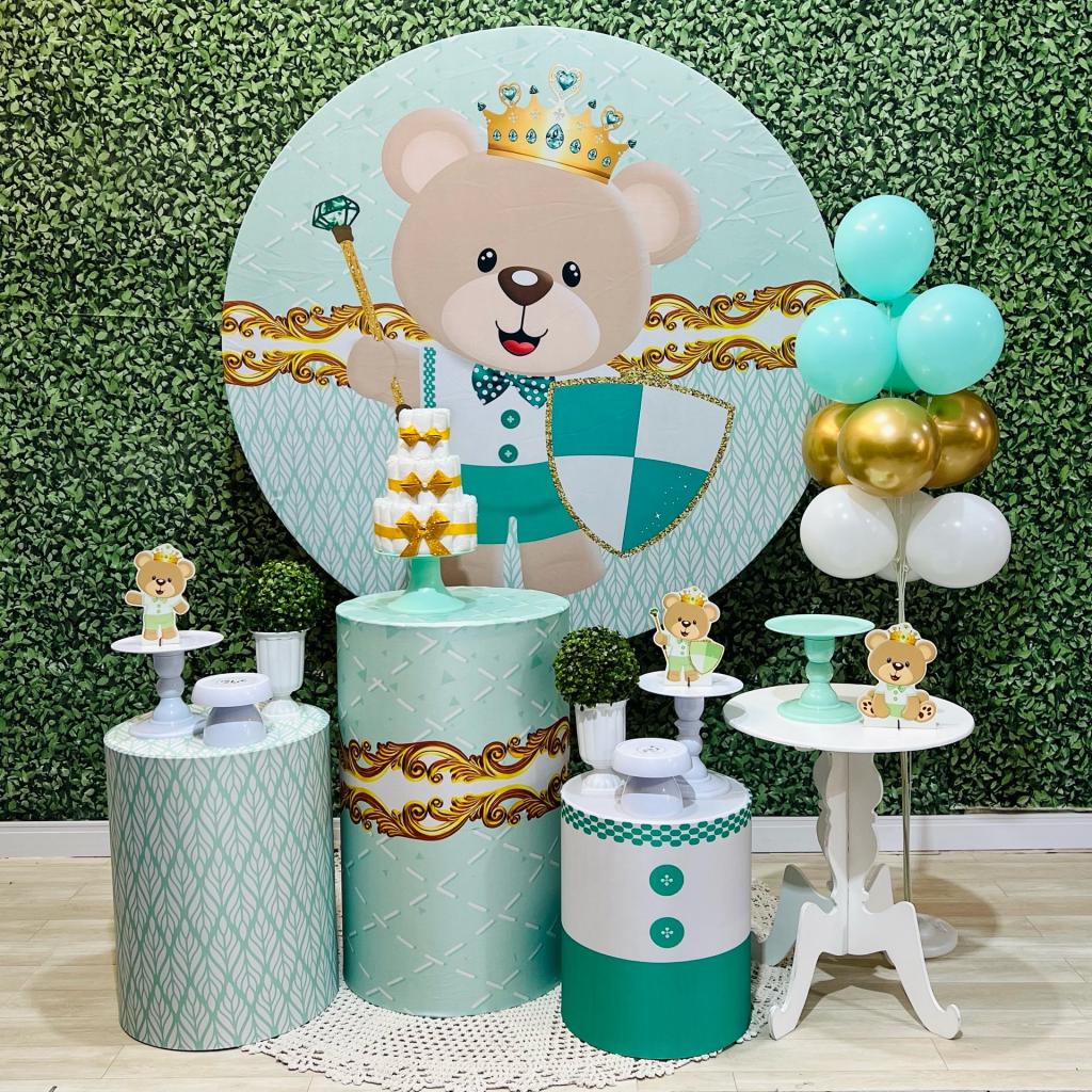 Chá De Fraldas Urso Príncipe Verde - Léo Borges 
