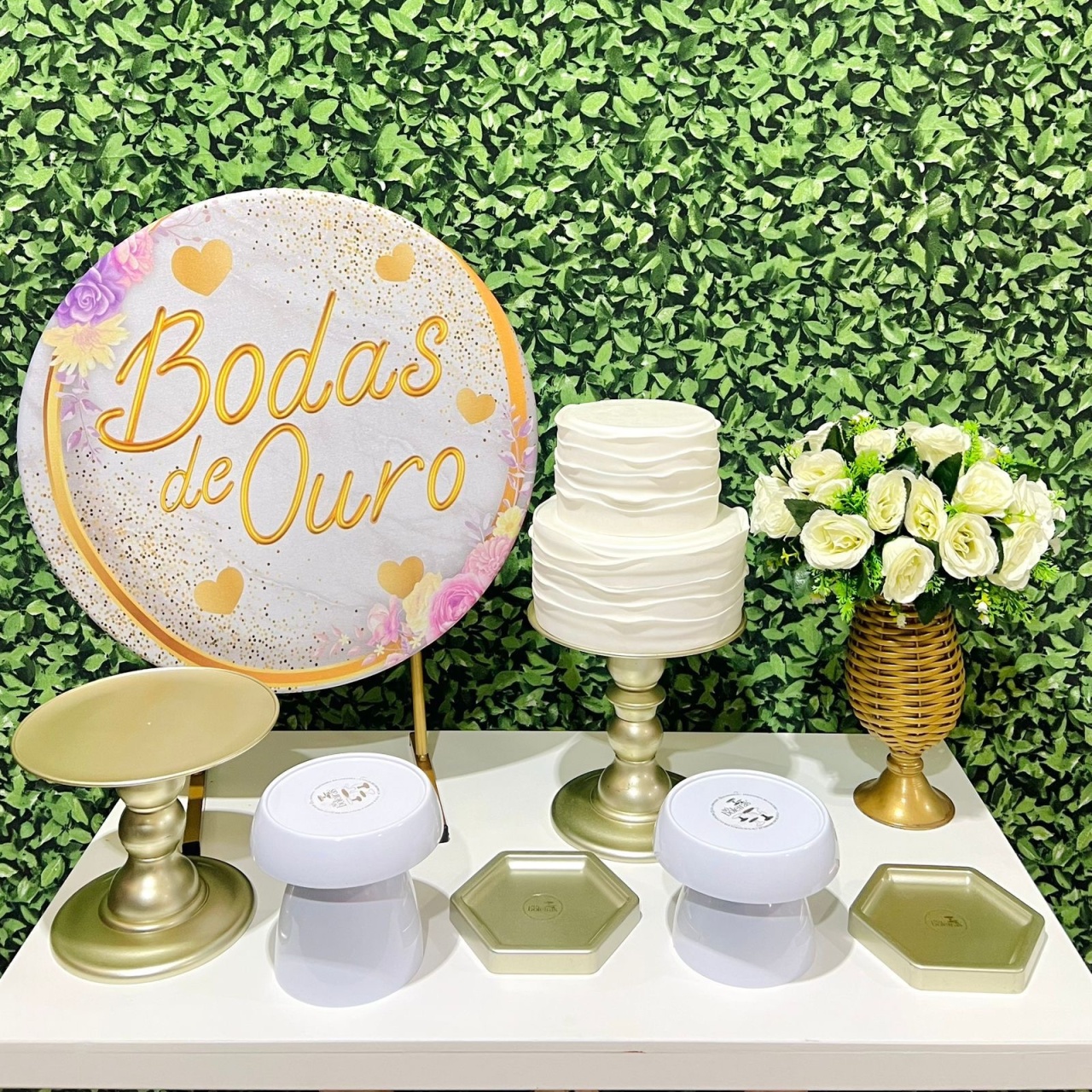 Kit de Mesa - Bodas de Ouro  - Léo Borges 