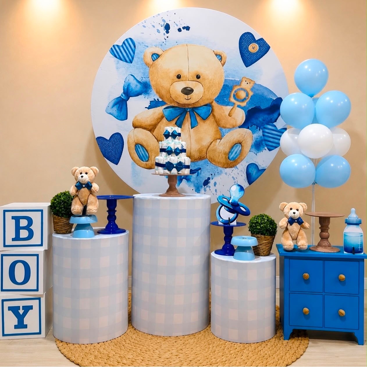Chá De Fraldas Urso Azul  - Léo Borges 