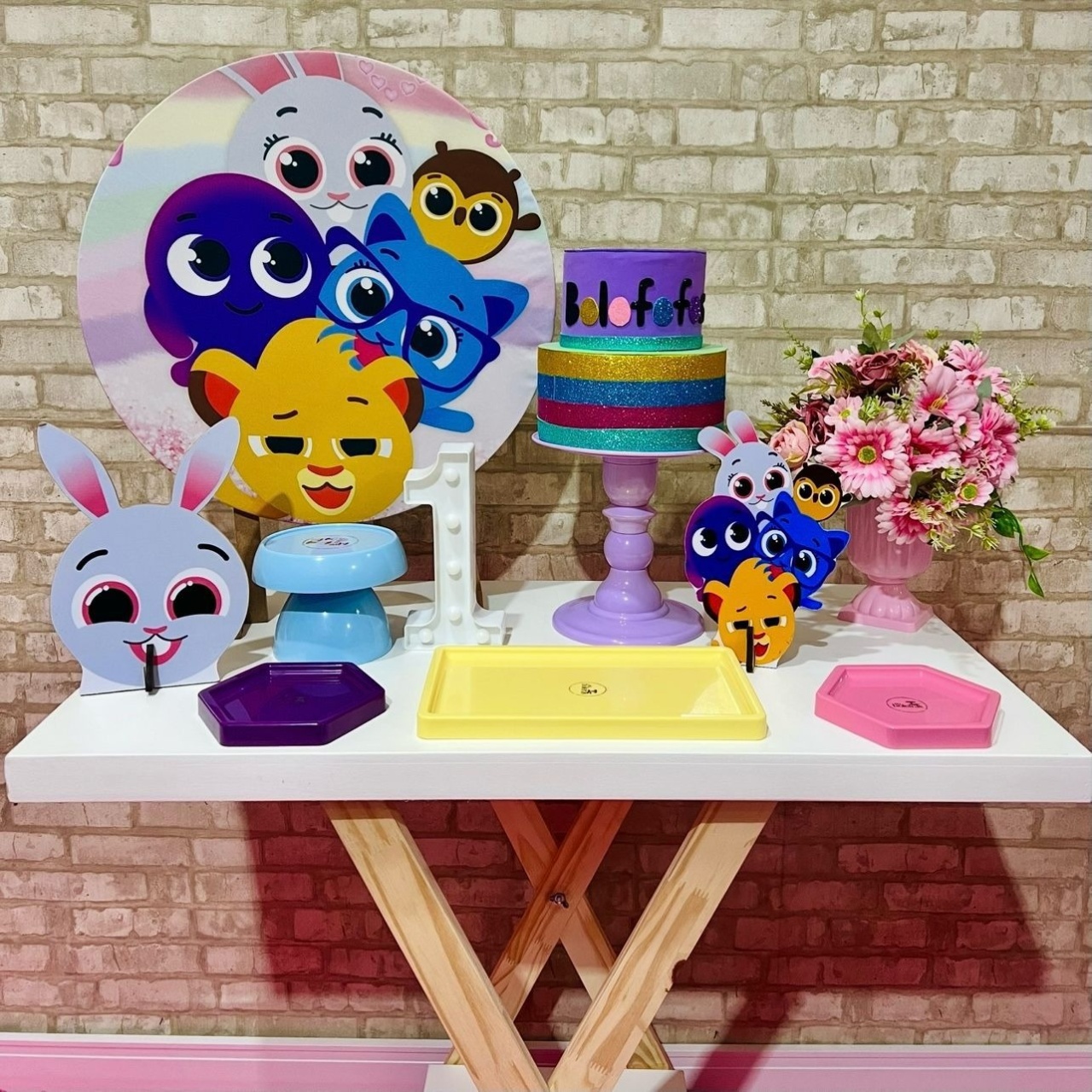Kit de Mesa - Bolofofos Menina - Léo Borges 