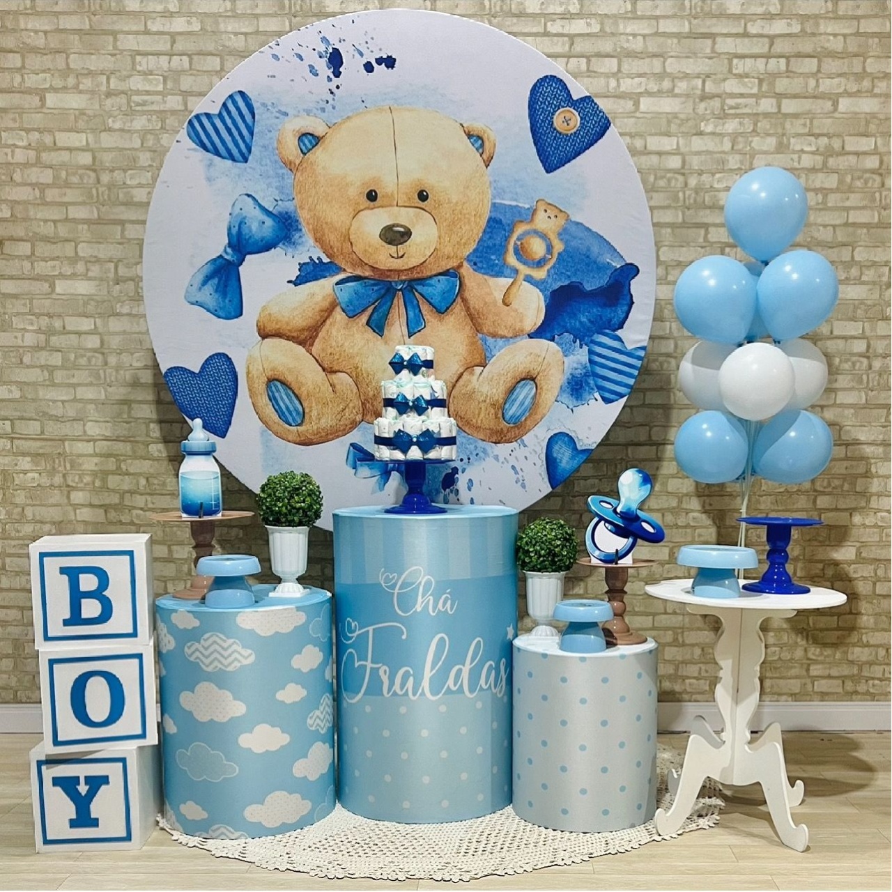 Chá De Fraldas Urso Azul  - Léo Borges 