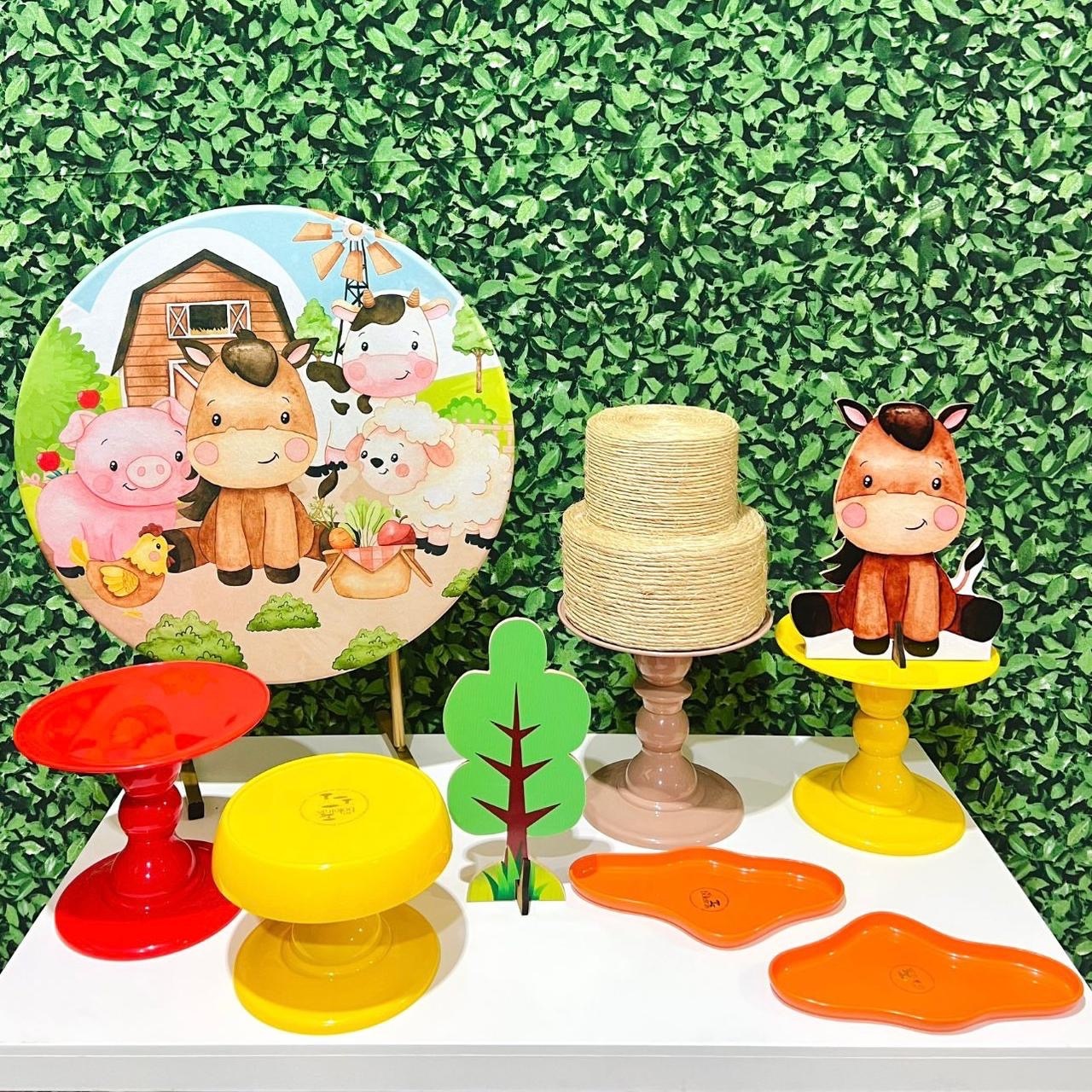 Kit de Mesa - Fazendinha  - Léo Borges 