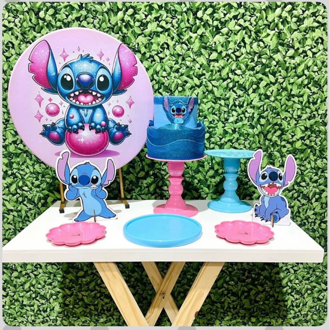 Kit de Mesa - Stitch Candy - Léo Borges 