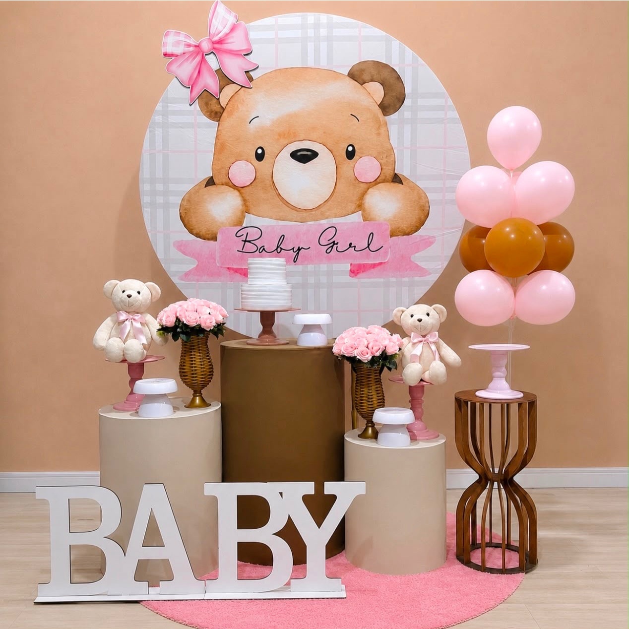 Cha De Fraldas Baby Girl Rosa - Léo Borges 