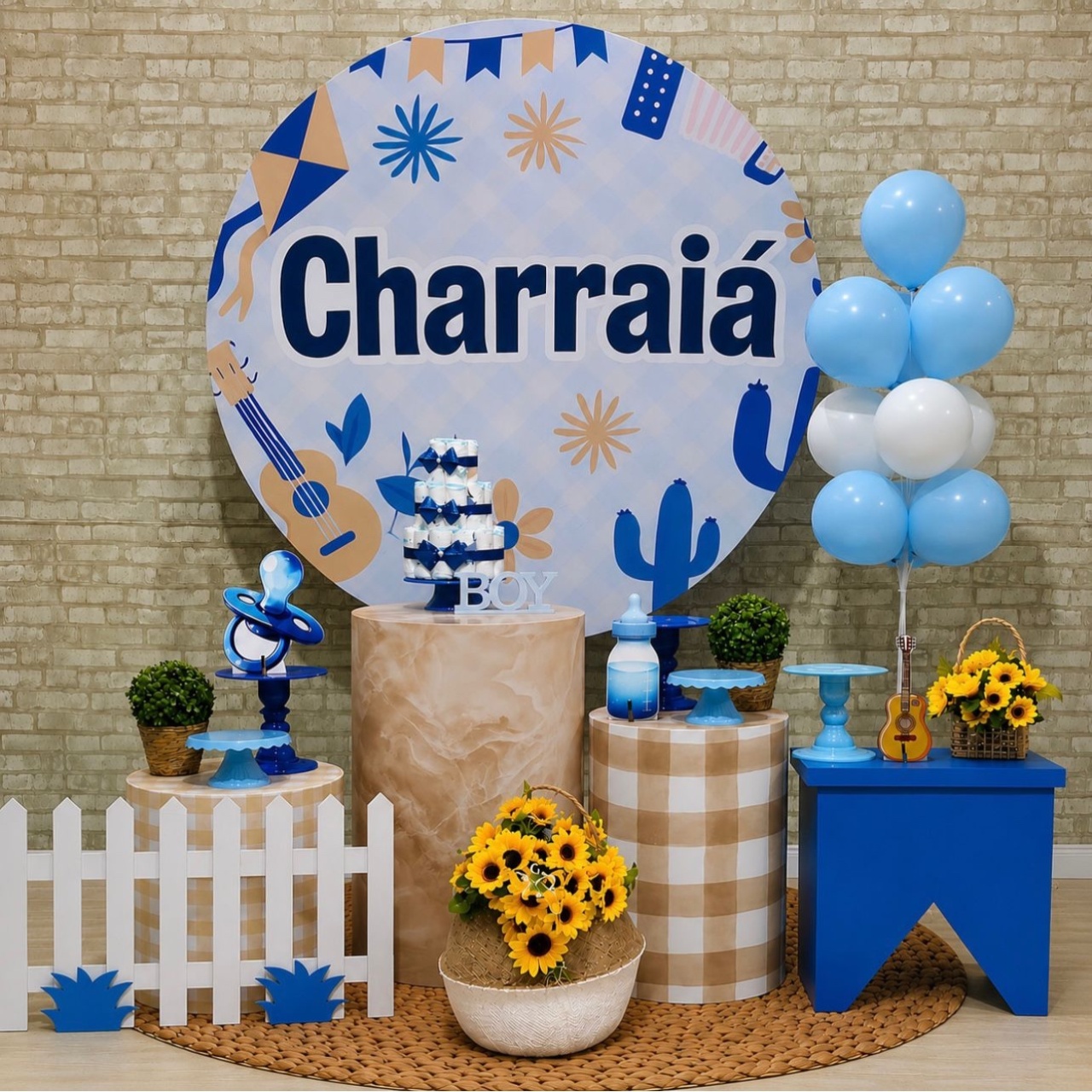 Charraia Azul Menino - Léo Borges 
