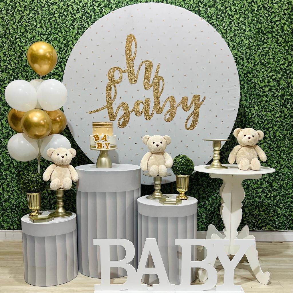 Chá Revelação Oh Baby Branco - Léo Borges 
