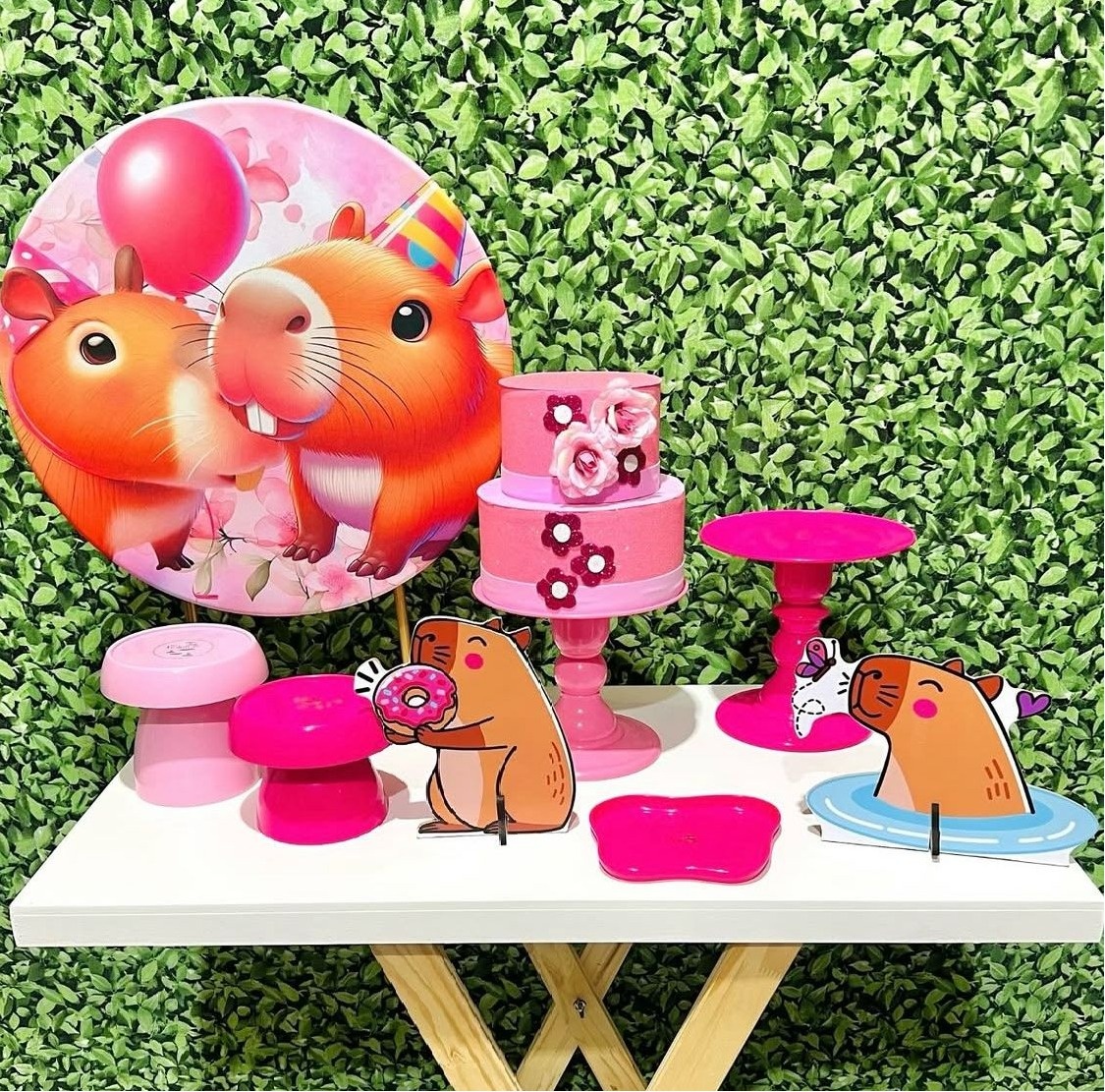 Kit de Mesa - Capivara Ia Menina  - Léo Borges 