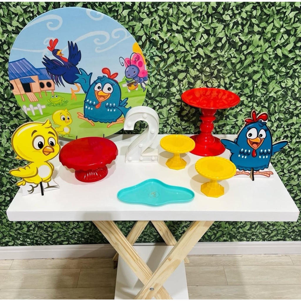 Kit de Mesa - Galinha Pintadinha - Léo Borges 