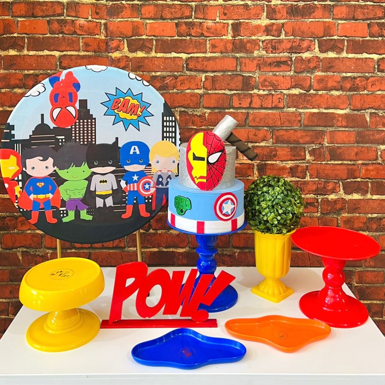 Kit de Mesa - Vingadores Baby - Léo Borges 