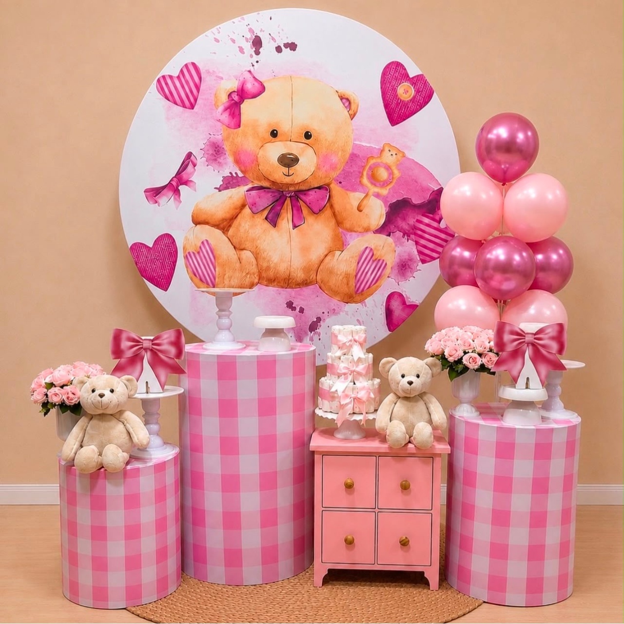 Chá De Fraldas Ursa Pink Ii - Léo Borges 