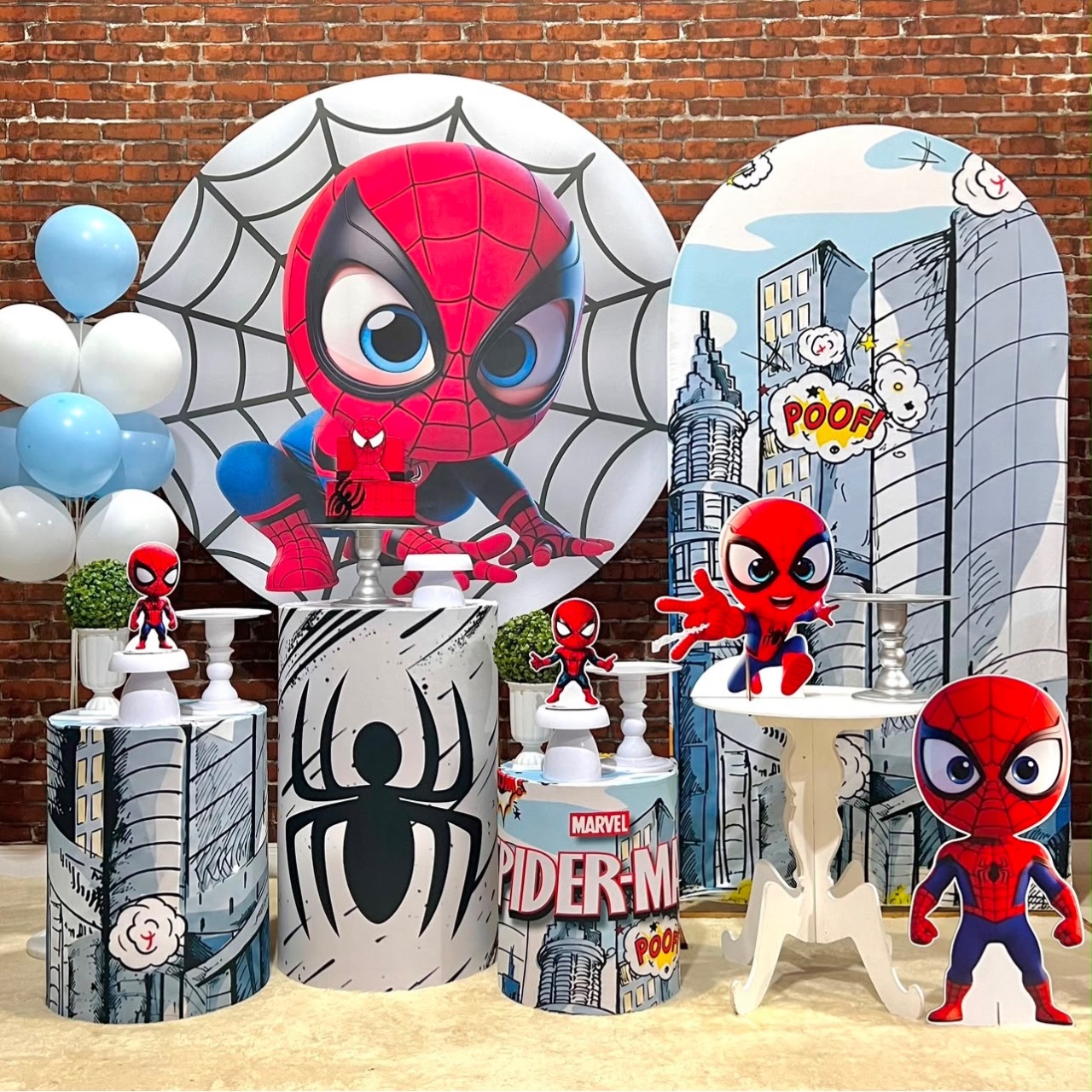 Homem Aranha Branco Romano Prédios - Léo Borges 