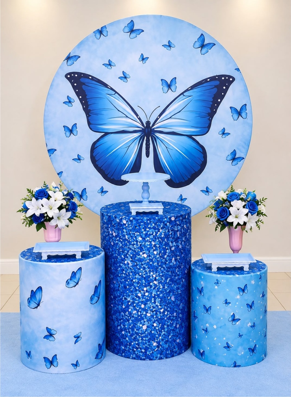 Borboletas Azul Kit Básico - Gê Locação 