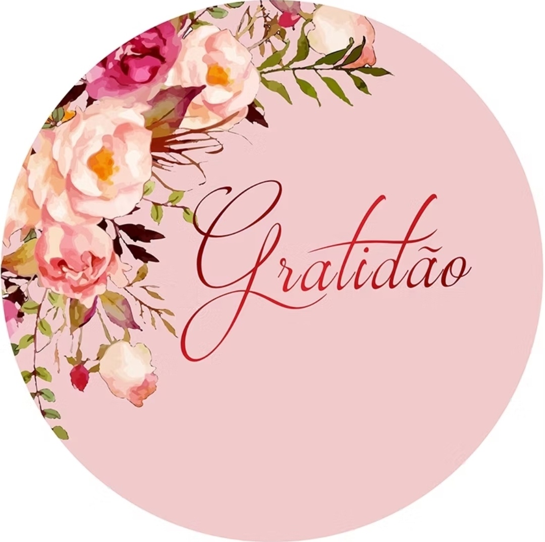 Gratidão Rose Capa Painel - Gê Locação 