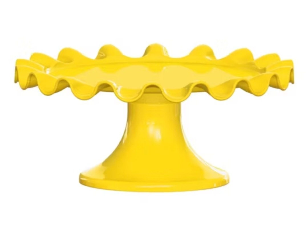 Porta Bolo Amarelo - Gê Locação 