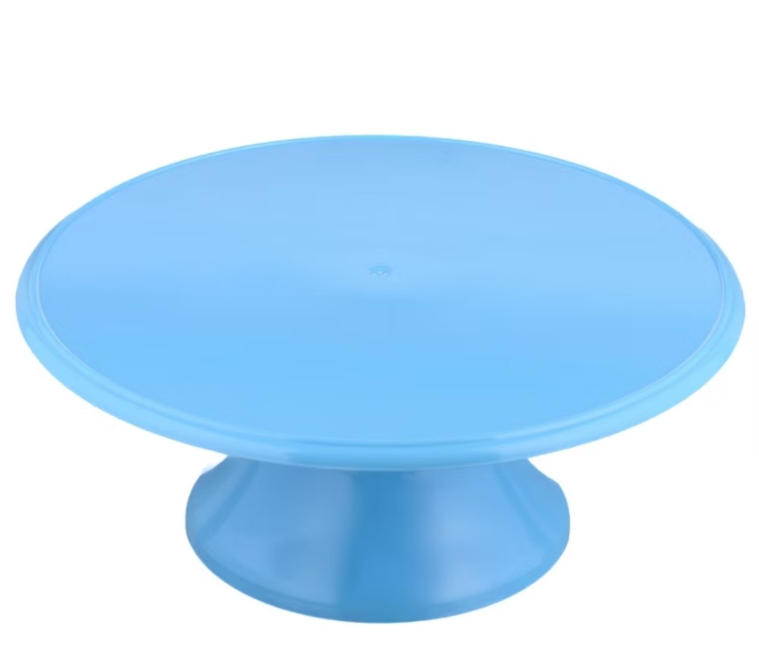 Porta Bolo Plástico Azul Claro - Gê Locação 