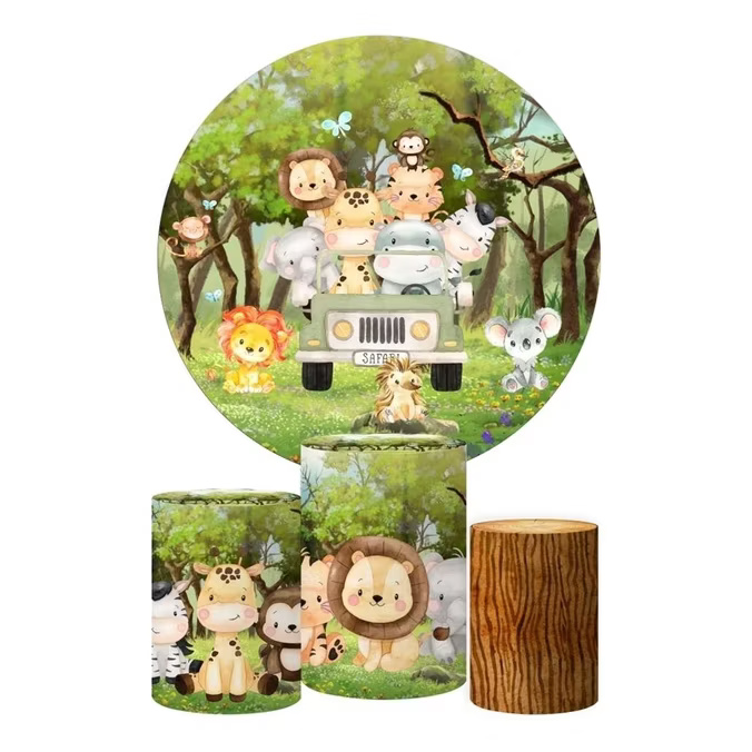 Jogo de Capas 04 Peças Safari - Gê Locação 