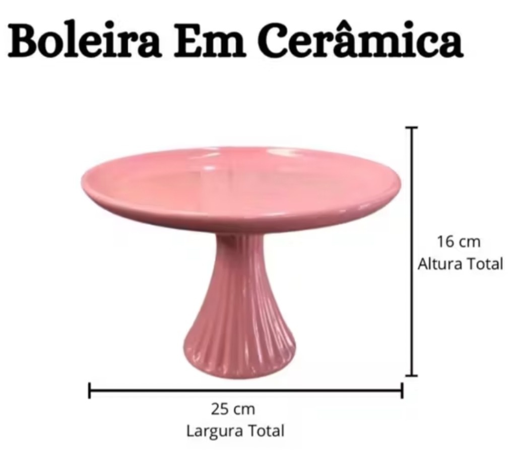 Boleira Luxo Rosa - Gê Locação 