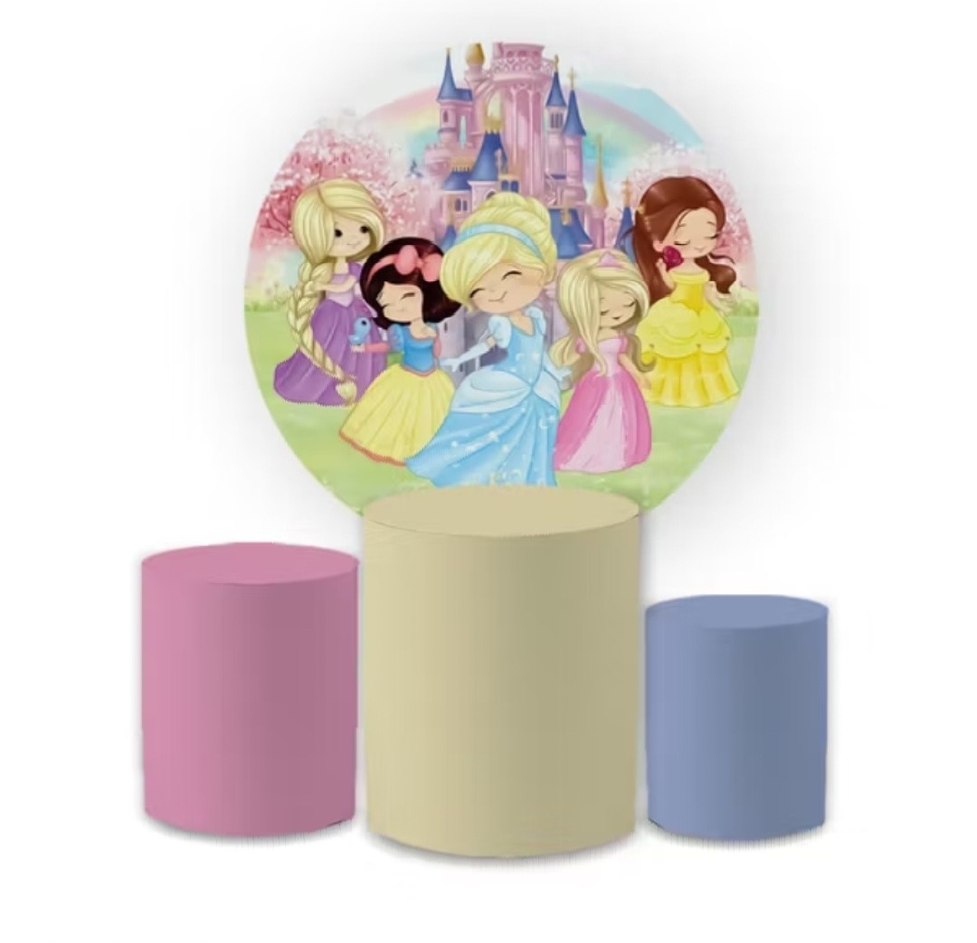 Jogo de Capas Princesas Cute - Gê Locação 