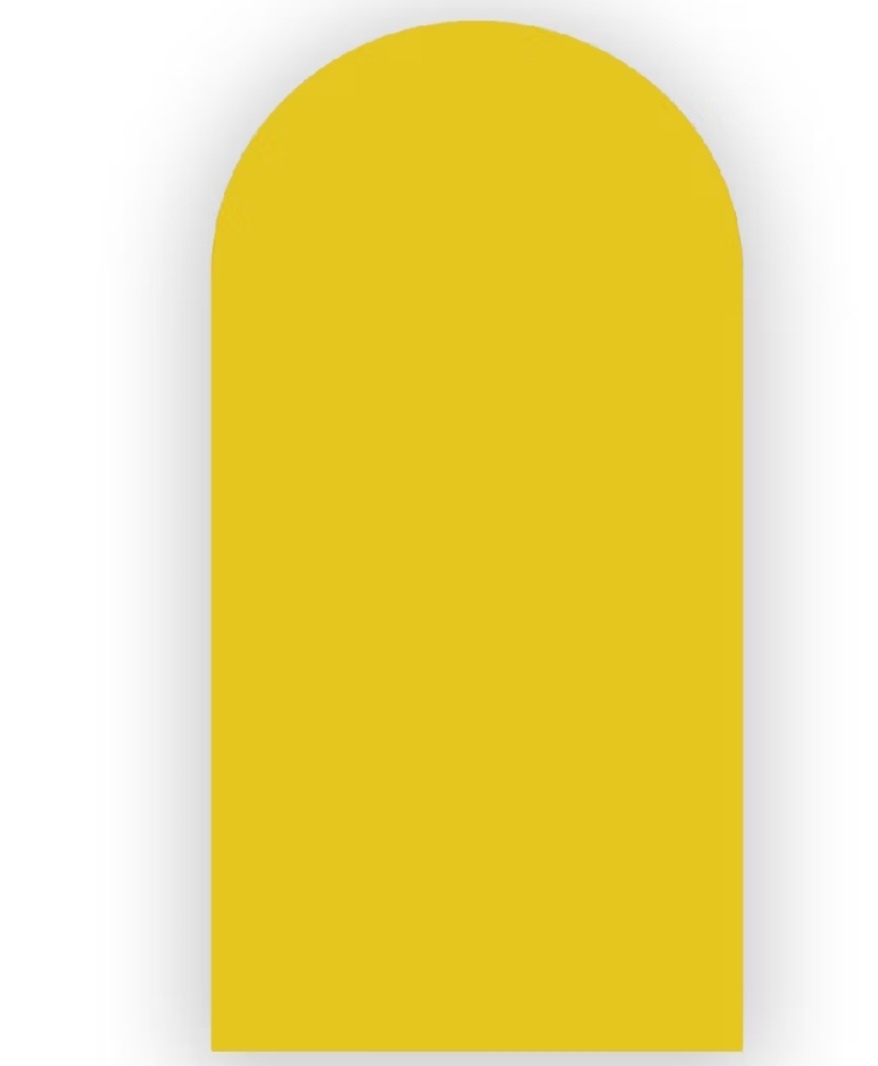 Capa Painel Romano Amarelo Forte - Gê Locação 