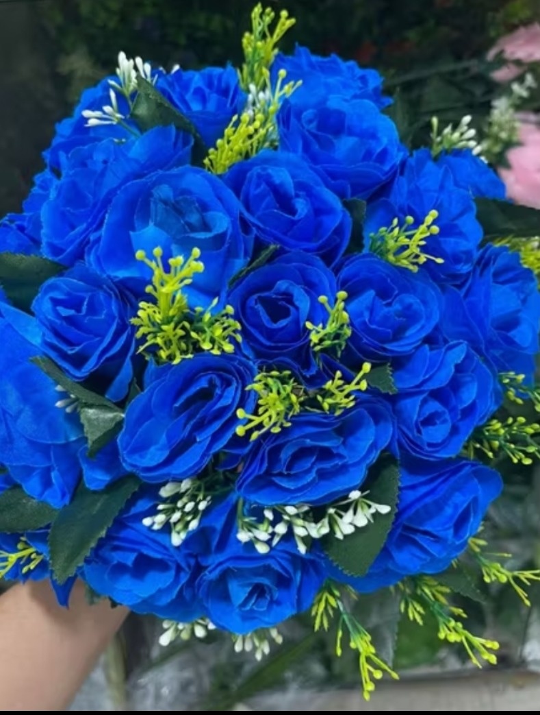Flores Artificial Azul Royal - Gê Locação 