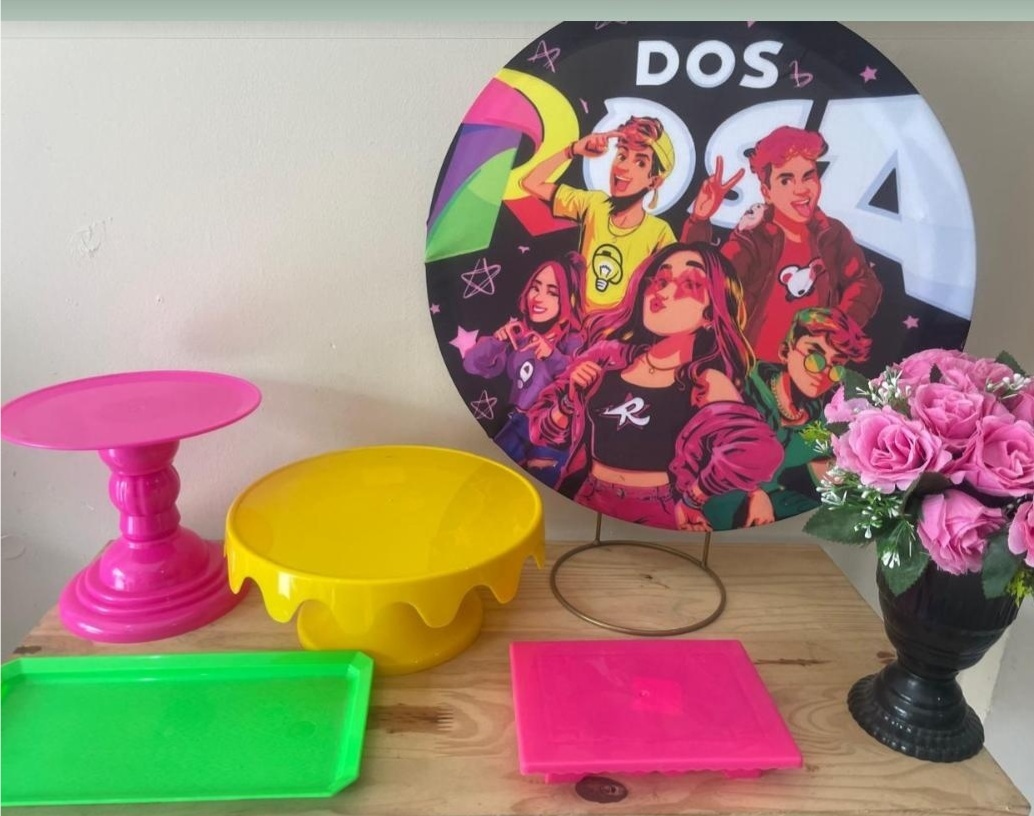 Kit Festa Ba Mesa Grupo Rosa - Gê Locação 