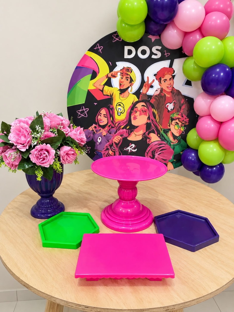 Grupo Rosa Kit Festa Na Mesa - Gê Locação 
