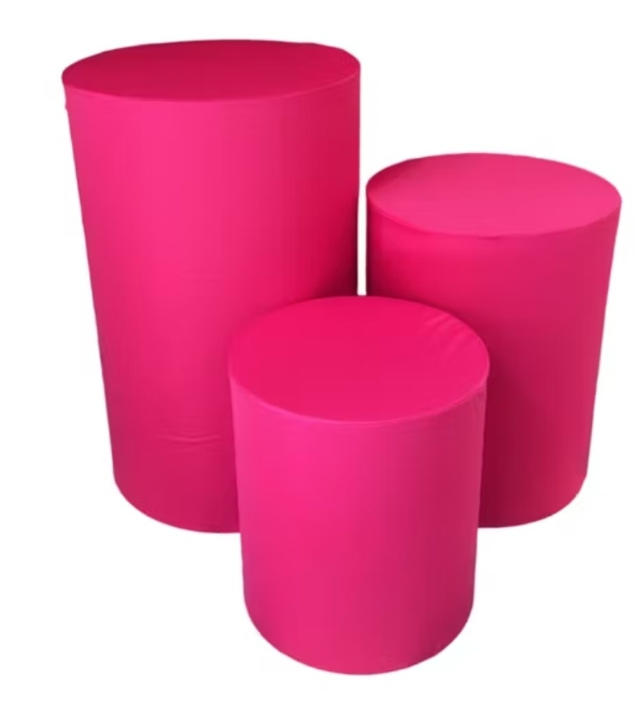 Capa Cilindros Rosa Pink - Gê Locação 