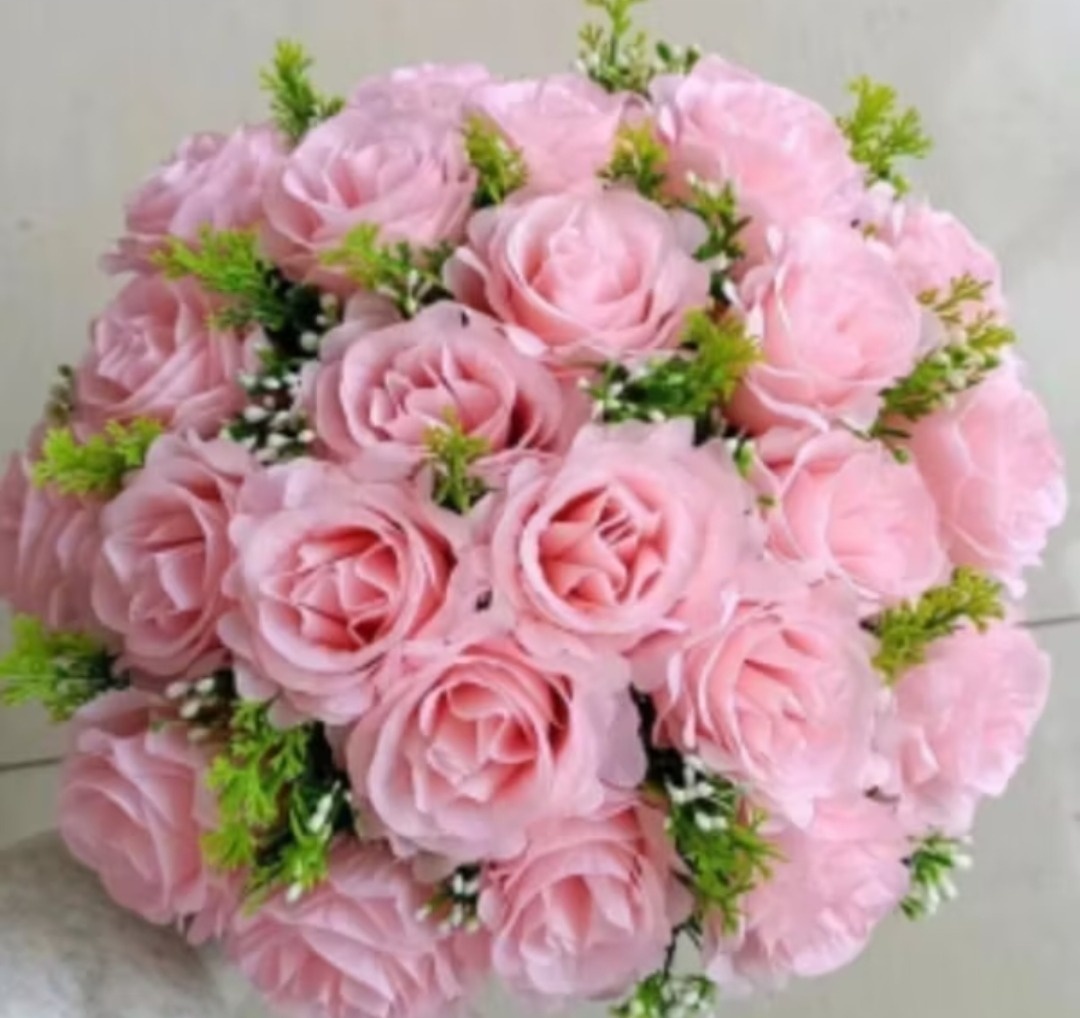 Flor Artificial Rosa Claro - Gê Locação 