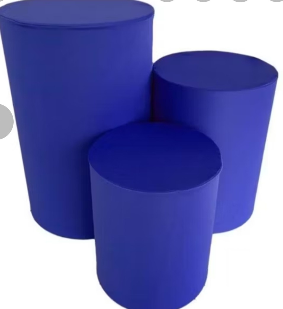 Capas Cilindros Azul Royal - Gê Locação 