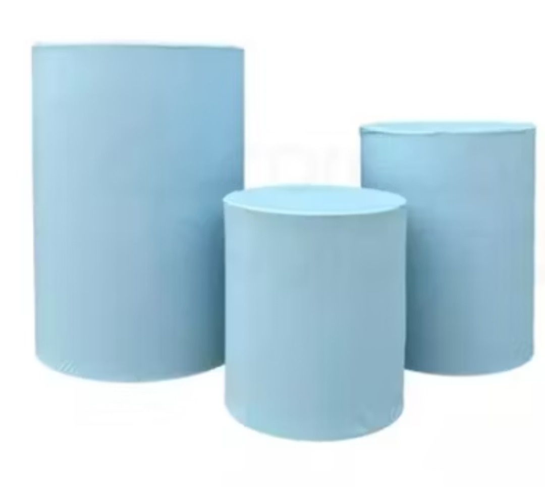 Capas Cilindros Azul Claro - Gê Locação 