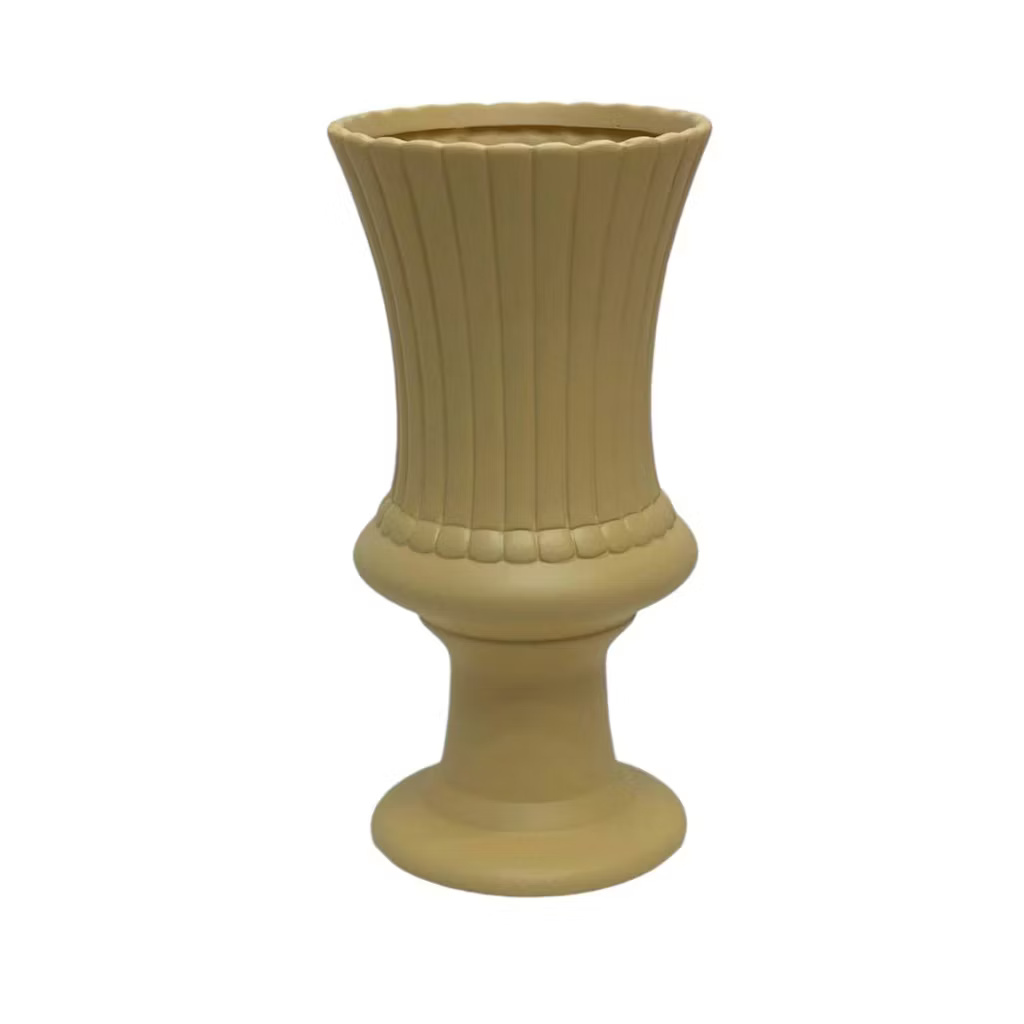 Vaso Grego Cerâmica Nude Unidade - Gê Locação 