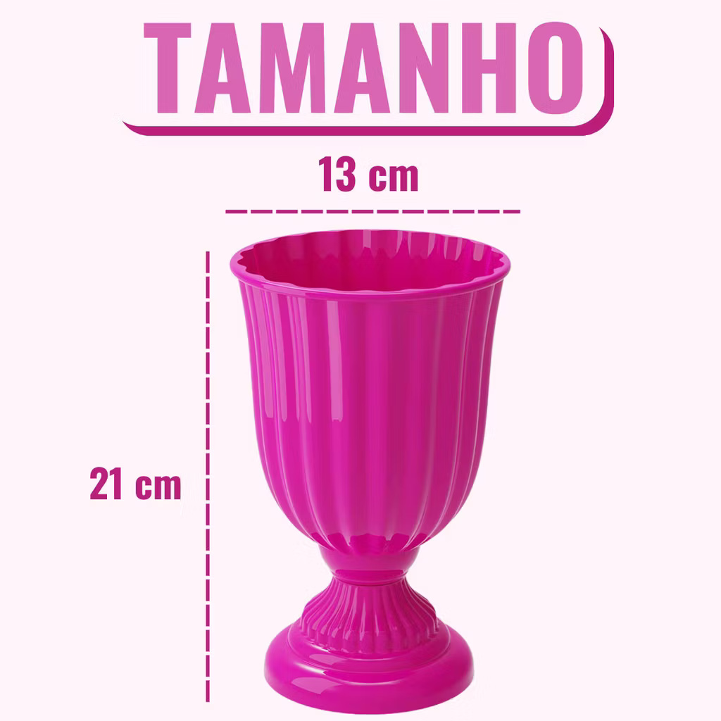 Vaso Dubai Rosa Pink - Gê Locação 
