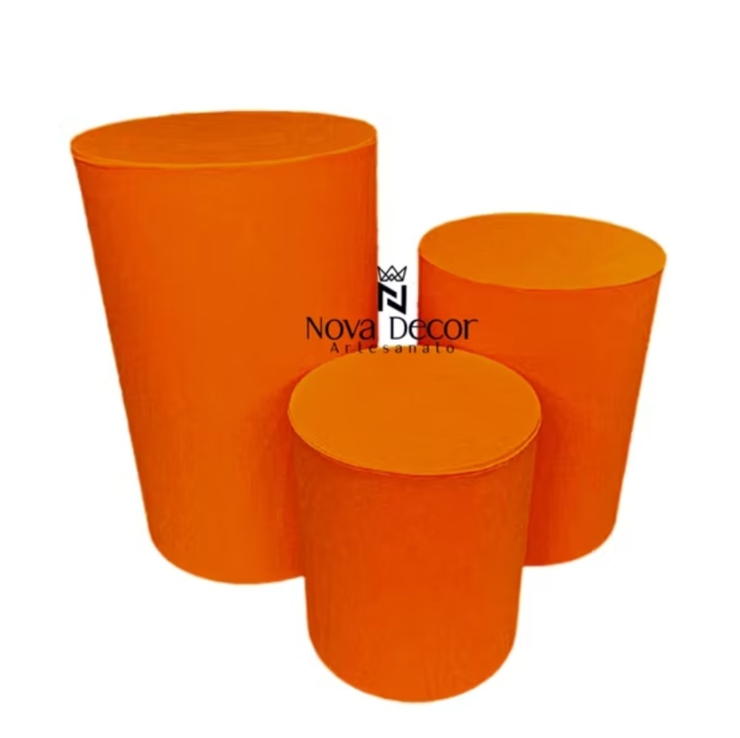Capas Cilindros Laranja - Gê Locação 