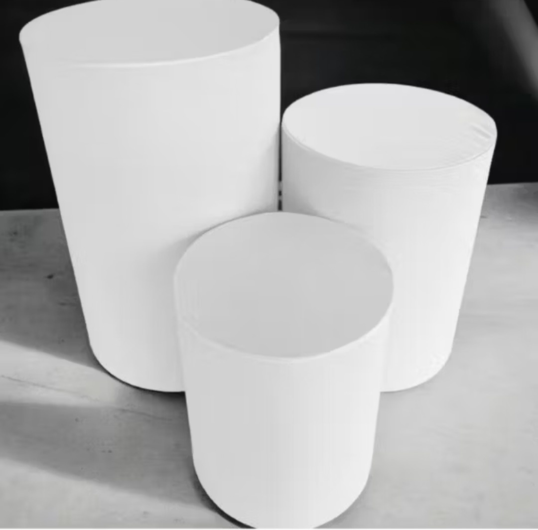 Capas Cilindros Branco - Gê Locação 