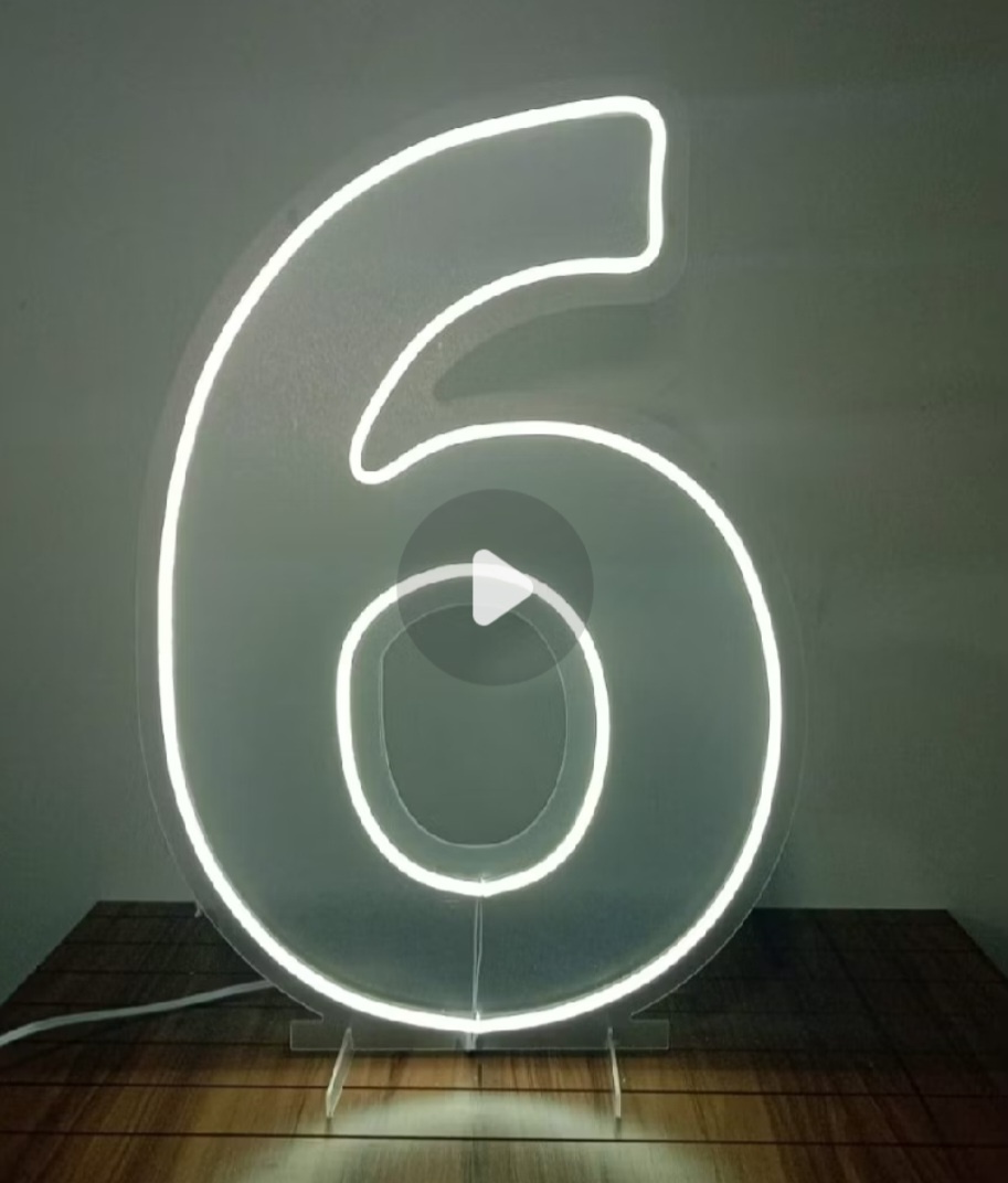 Led Número 6 - Gê Locação 