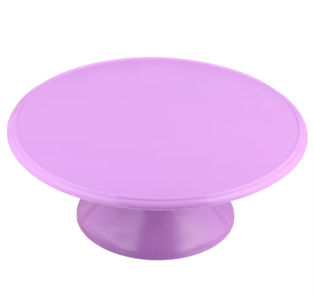 Porta Bolo Plástico Rosa - Gê Locação 