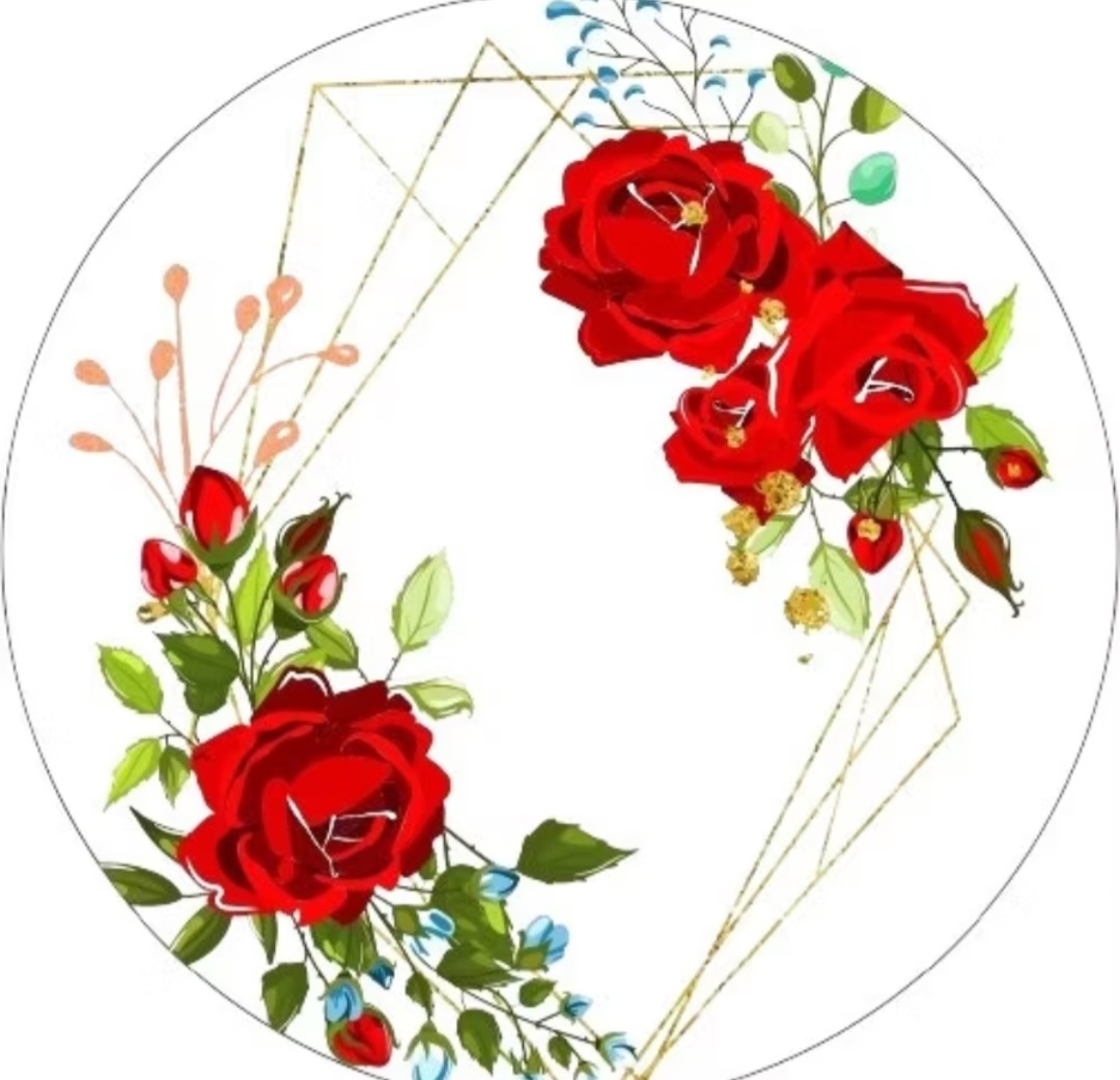Capa Floral Vermelho - Gê Locação 