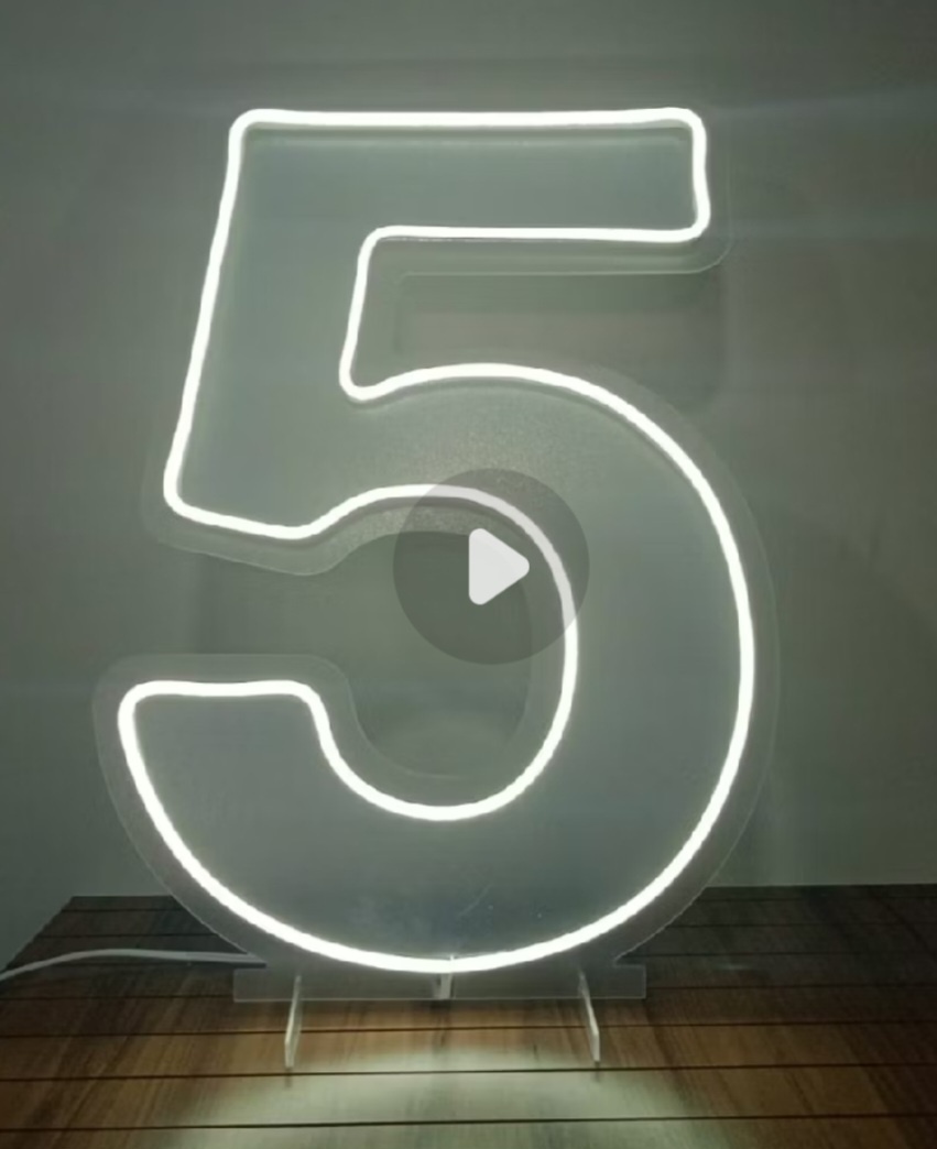 Led Número 5 - Gê Locação 