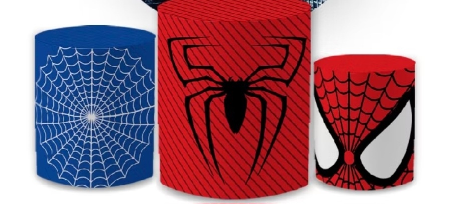 Capas Cilindros Homem Aranha - Gê Locação 