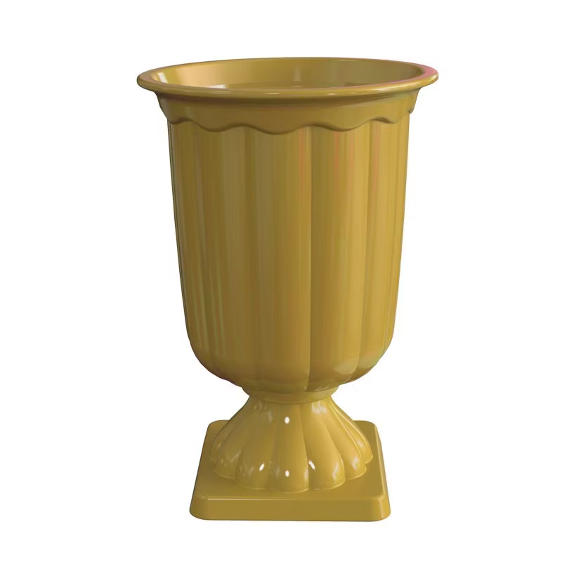 Vaso Plástico Grego Dourado - Gê Locação 