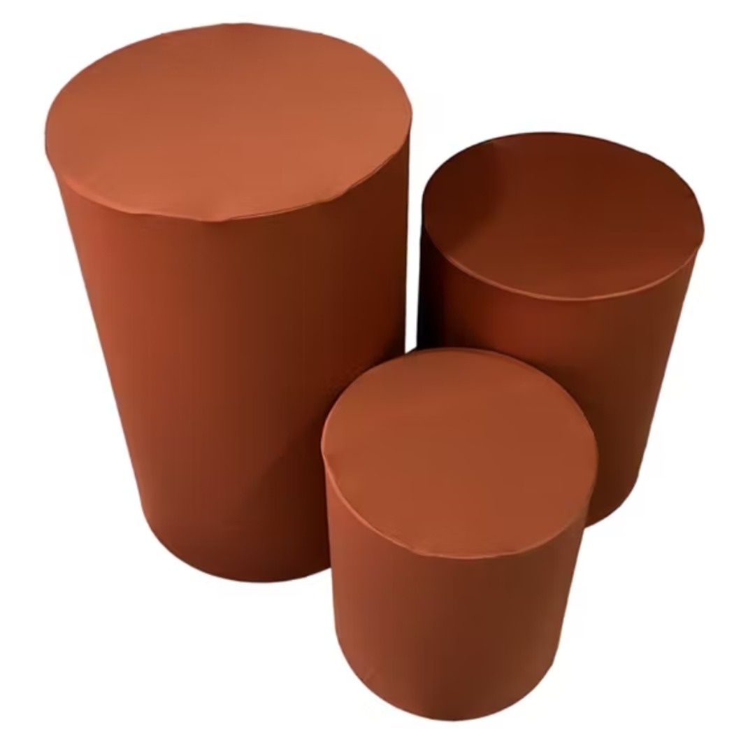 Capas Cilindros Terra Cota - Gê Locação 