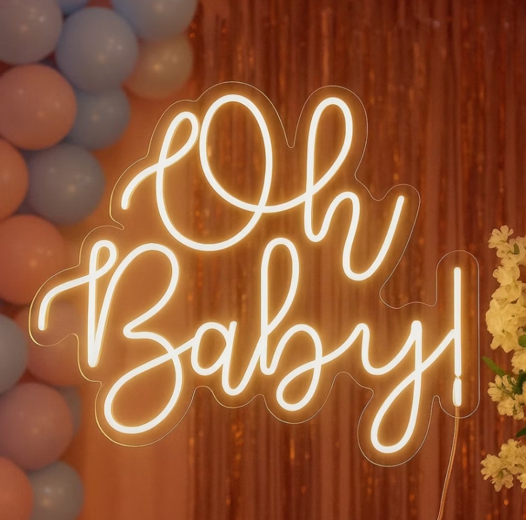 Letra Oh Baby Led - Gê Locação 