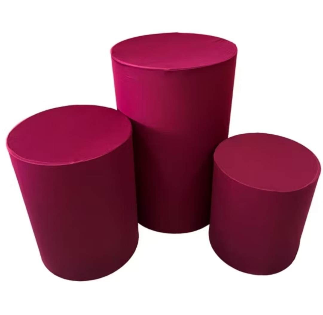 Capas Cilindros Vermelho Borgo - Gê Locação 