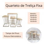 Mesa Treliça Dourada - imagem 2