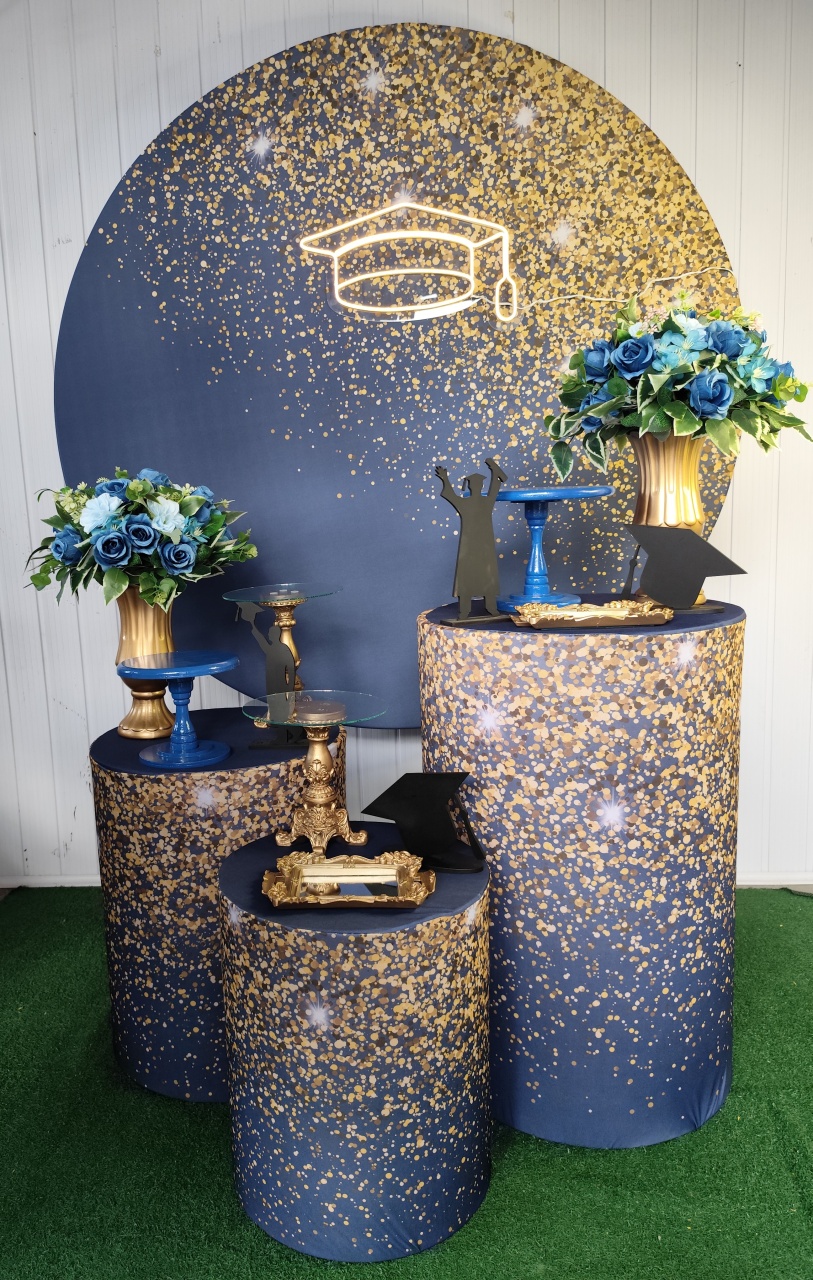 Cenário Azul E Dourado  - Atelier Fernànda Ferreira
