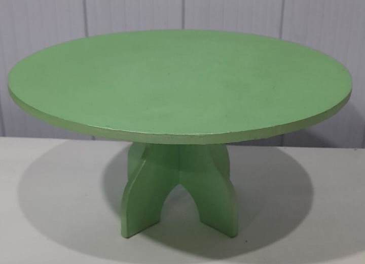 Boleira Mdf Verde Água - Atelier Fernànda Ferreira