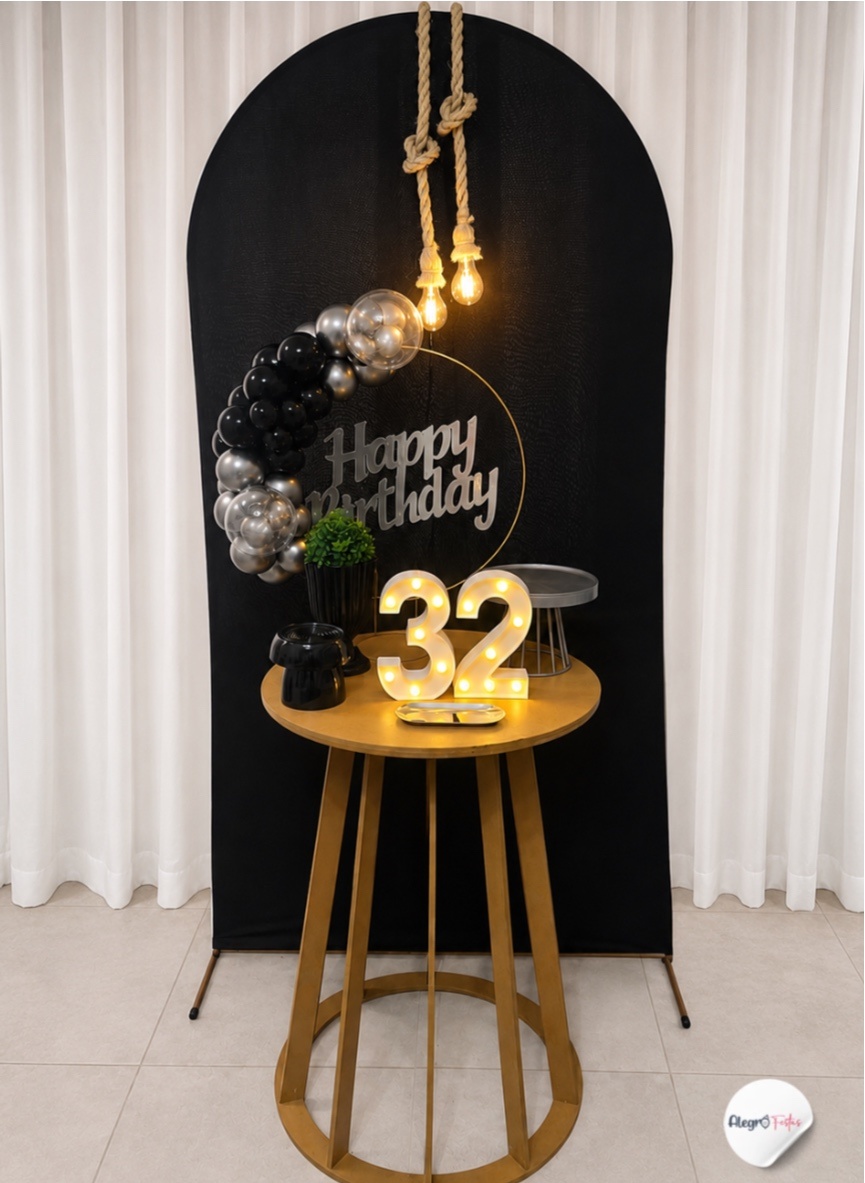 Happy Birthday C/ Painel - ALEGRÔ FESTAS