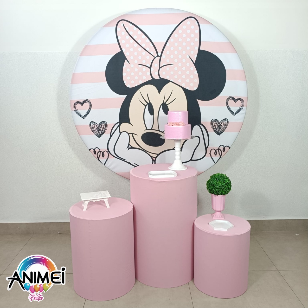 Minnie Rosa Bronze - Animei Festa